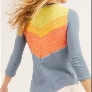 Free People In Rainbows Swit Sweater